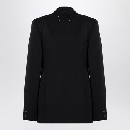 Maison Margiela Black double-breasted jacket in wool