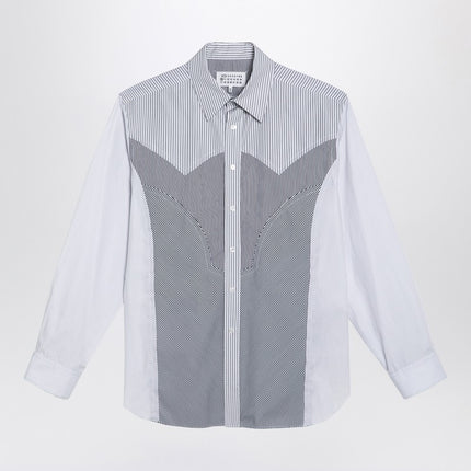 Maison Margiela Striped patchwork shirt