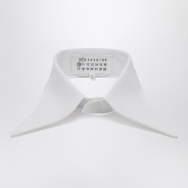 Maison Margiela White cotton pointed collar