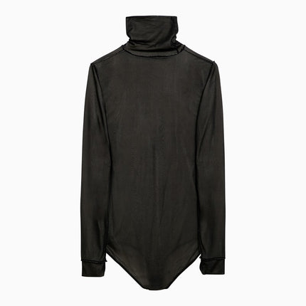 Maison Margiela Black viscose jersey bodysuit