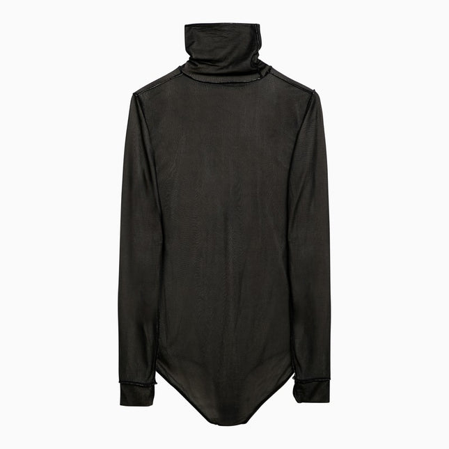 Maison Margiela Black viscose jersey bodysuit
