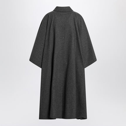 MM6 Maison Margiela Long gray cape coat