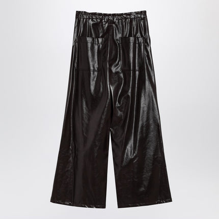 MM6 Maison Margiela Shiny burgundy wide trousers