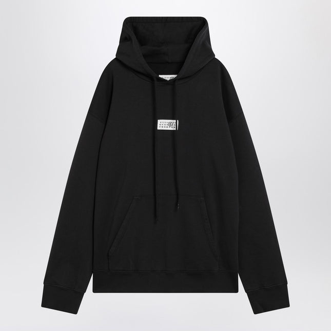 MM6 Maison Margiela Black sweatshirt with logo label
