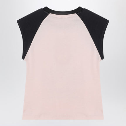 GANNI Pink T-shirt with logo print