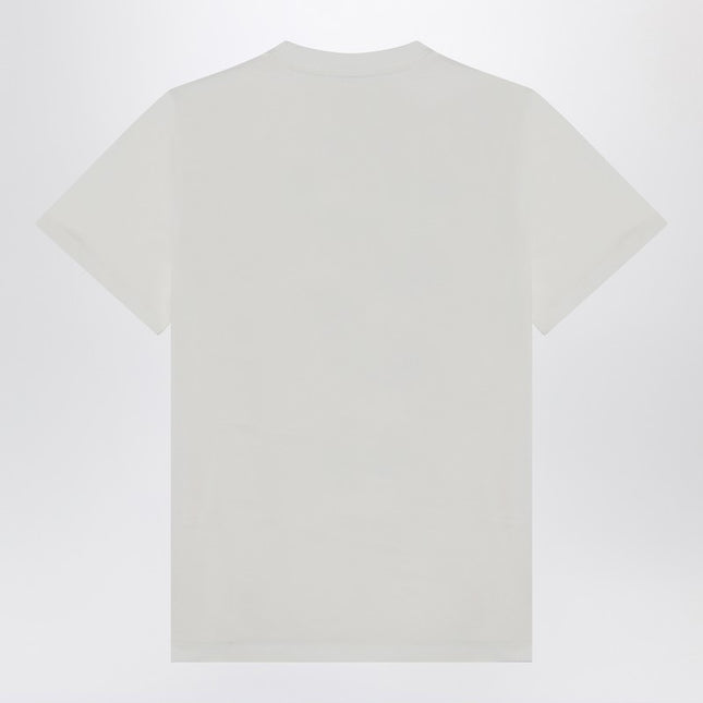 GANNI Ivory T-shirt with grape print