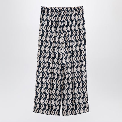 MAX MARA TIMELESS All over printed silk trousers