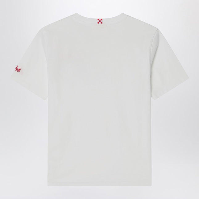 MC2 Saint Barth White T-shirt with car print