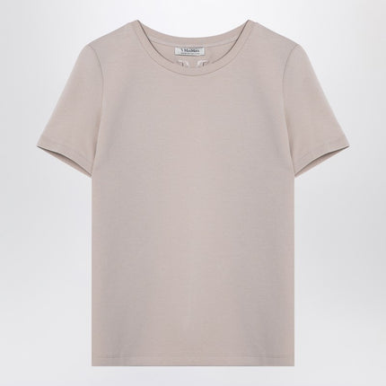 S Max Mara Écru cotton-blend T-shirt
