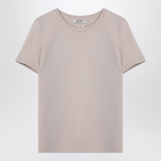 S Max Mara Écru cotton-blend T-shirt