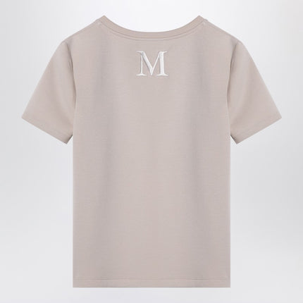 S Max Mara Écru cotton-blend T-shirt