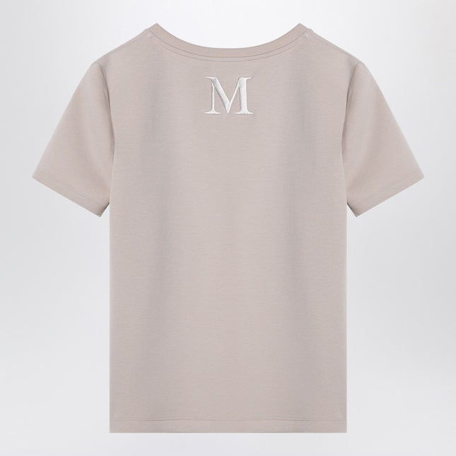S Max Mara Écru cotton-blend T-shirt