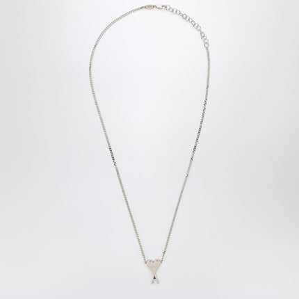 Ami Paris Ami De Coeur palladium necklace