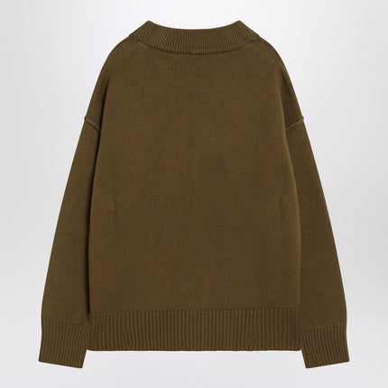Ami Paris Ami De Coeur bronze cardigan