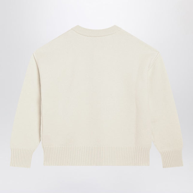 Ami Paris White Ami De Coeur cardigan