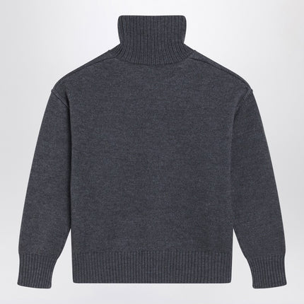 Ami Paris Turtleneck sweater Ami De Coeur grey