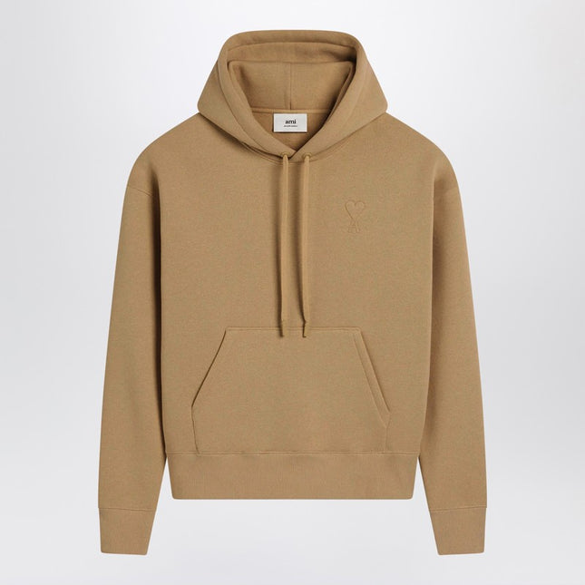 Ami Paris Camel Ami De Coeur hoodie