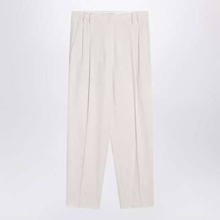 Brunello Cucinelli Ivory trousers in viscose